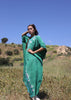 "Emerald Kaftan" Vintage Indian Cotton Kaftan