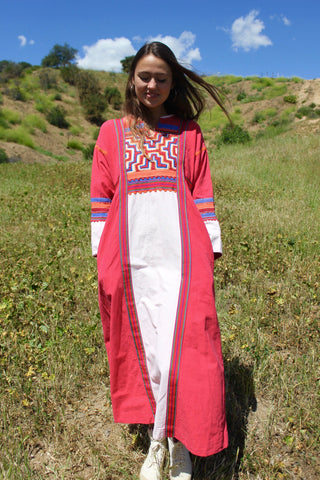 RESERVED "Origins" Folk Art Beauty! Vintage Mexican Maxi Dress