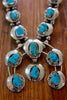 Reserved 1960s 1970s Sterling and Turquoise Navajo Squash Blossom