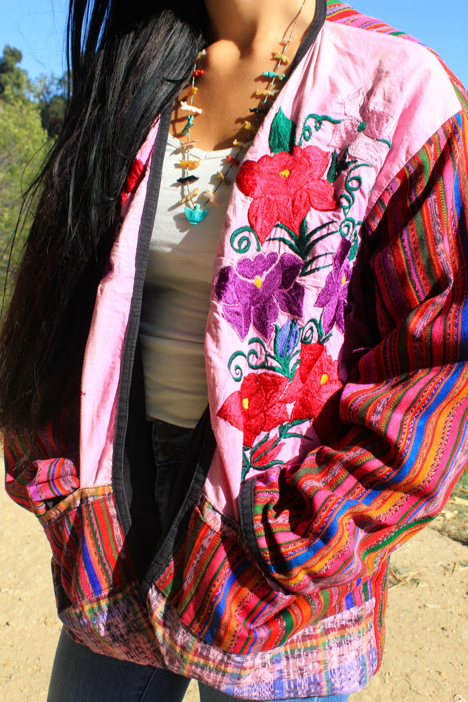 Romantic Guatemalan Textile Jacket