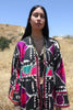 "Technicolor Dream Coat" Handmade Uzbek Tribal Folk Coat