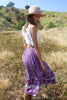 "Shades of Purple" 1970s Gauze Indian Skirt