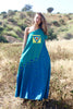 "Sacred Geometry" Off the Shoulder Handmade Mexican Maxi Dress