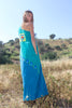 "Sacred Geometry" Off the Shoulder Handmade Mexican Maxi Dress