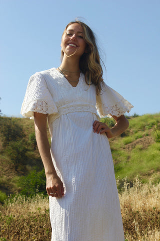 Vintage Bohemian Mexican Wedding Dress circa 1970s