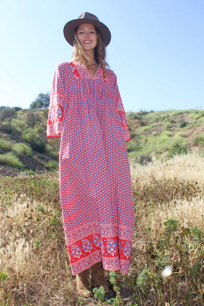 Sweet Sweet Ramona Rull Vintage Cotton Maxi Dress – Honeywood