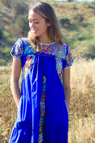 Vintage Oaxacan Hand Embroidered Dress