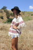 Vintage Handwoven Mexican Tunic Blouse
