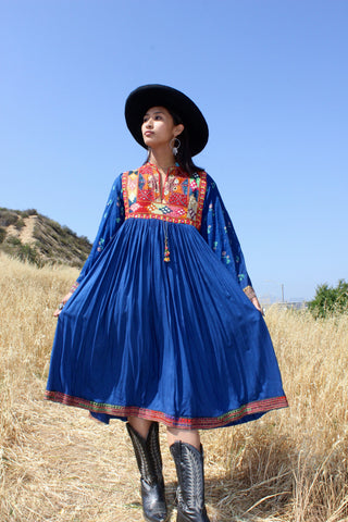 Pakistani Beauty Exceptional Mid Century Folk Art Dress