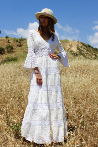 "Prairie Folk" GORGEOUS Vintage Mexican Wedding Dress