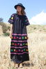 "Guatemalan Butterflies" Vintage Handwoven Maxi Dress