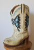 1970s Vintage Miss Capazio Butterfly Inlay Cowgirl Boots