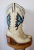 1970s Vintage Miss Capazio Butterfly Inlay Cowgirl Boots