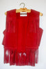 "Scarlet Begonia" Vintage Neiman Marcus Suede Fringe Vest