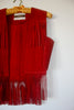 "Scarlet Begonia" Vintage Neiman Marcus Suede Fringe Vest