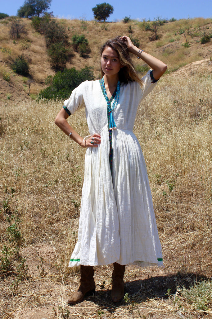 Antique African Gauzy Cotton Peasant Dress Circa ~ 1960s – Honeywood Antique African Gauzy Cotton Peasant Dress Circa ~ 1960s – Honeywood