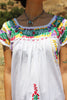 Vintage Summer Oaxacan Dress Hand Embroidered