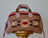 Honeywood Original "Gypsy Overnighter" Bag Antique Chimayo Textile and Deerskin Carpet Bag