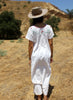 Vintage Mexican Maxi Hand Embroidered Wedding Dress