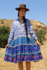 Deadstock Beautiful Bohemian Vintage Indian Gauzy Dress circa 1970s