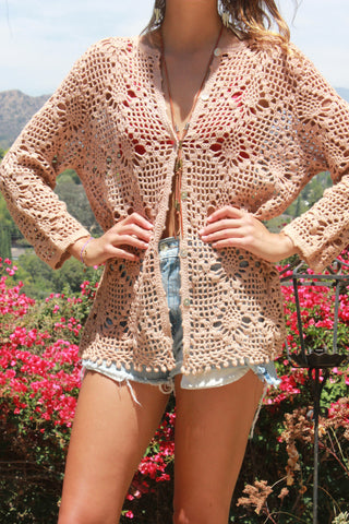 Vintage Crochet Cardigan