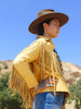 "Cowgirl In the Sand" Artisan Made 1970s Deerskin Fringe Jacket