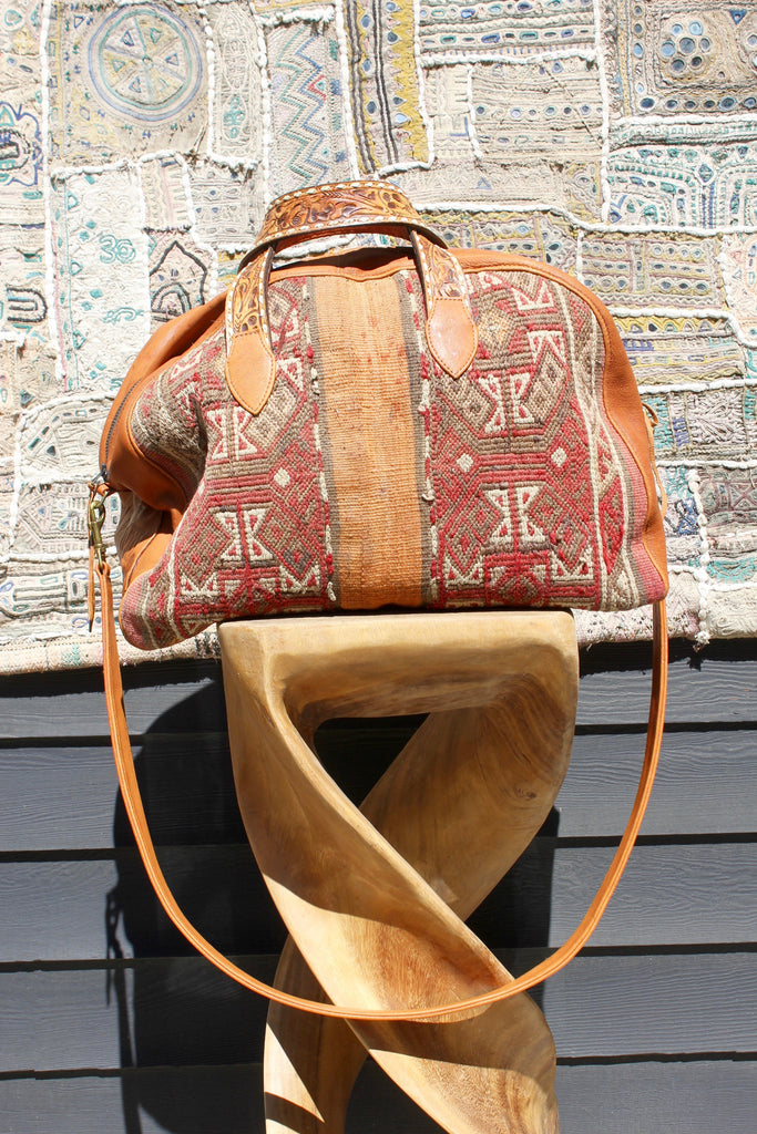 Original "Gypsy Overnighter Bag" Honeywood Deerskin Bag