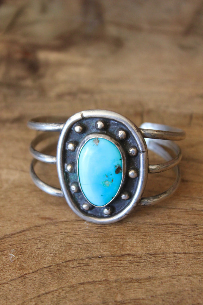 Turquoise Native American Old Pawn Cuff