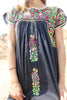 "Black Beauty" Gorgeous Antique Oaxacan Maxi Dress
