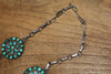 Reserved Old Pawn Cluster Petite Point Native American Turquoise Necklace