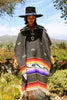 Vintage Serape Mexican Blanket Poncho