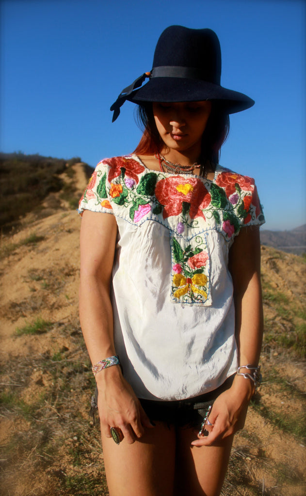 1940s Mexican Peasant Blouse