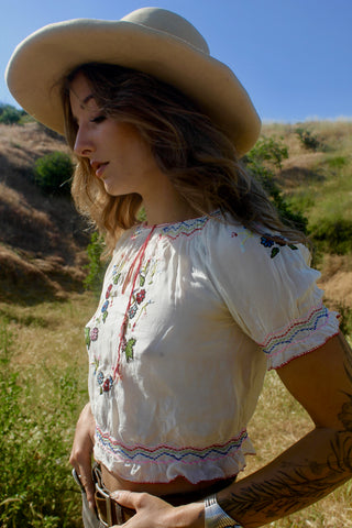 1920s Hungarian Folk Peasant Blouse