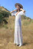 1970s Hand Crochet Maxi Dress