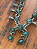 OLD and Divine Navajo Sterling and Turquoise Squash Blossom