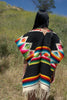 "Painted Desert" Handwoven Vintage Mexican Poncho