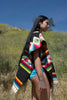 "Painted Desert" Handwoven Vintage Mexican Poncho